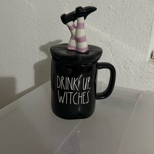 Rae Dunn Black and Pink Halloween Mug